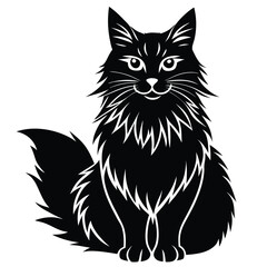 Obraz premium maine coon vector