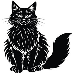 maine coon vector