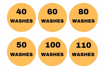 set of washes icons 