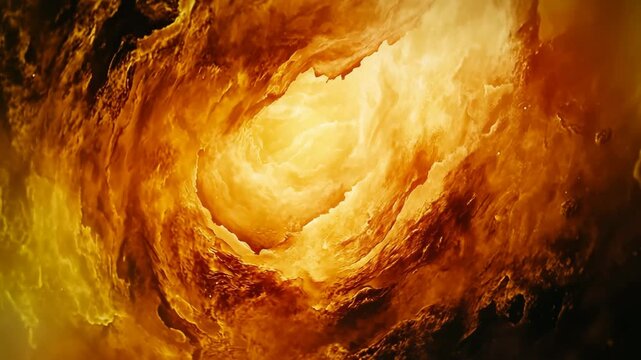 A vortex of flames consuming time itself