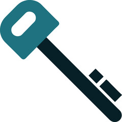 key isolated on white