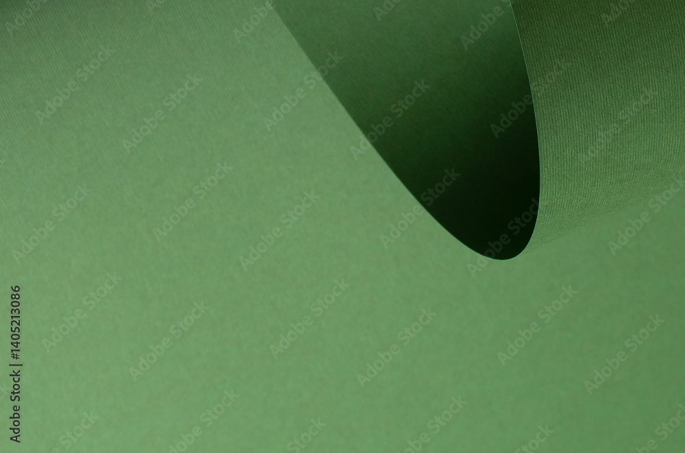 Aufkleber matte designer paper texture with curled roll and smooth surface. elegant, clean composition in soft
