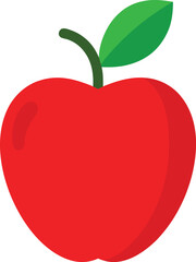 red apple vector illustration