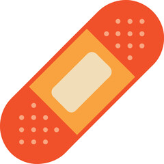 adhesive bandage on a white background