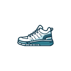 High sneakers logo template