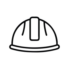 Construction Hat Icon Vector for Safety and Industrial Design