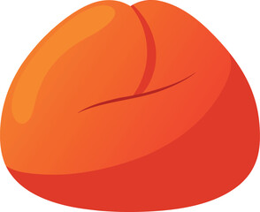 vector illustration of a tomato