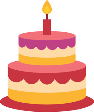 birthday cake with candles