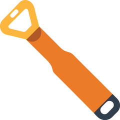 orange marker isolated on white