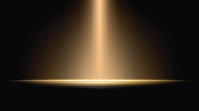 Empty dark studio room with spotlight. Bright light scene background. Light effect design. Vector illustration