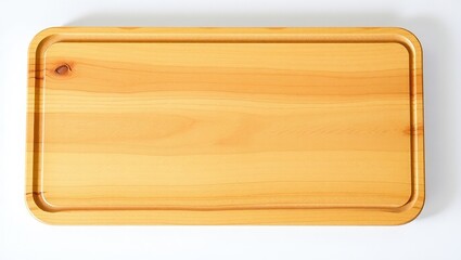 Empty Wooden Cutting Board - Natural Rustic Background