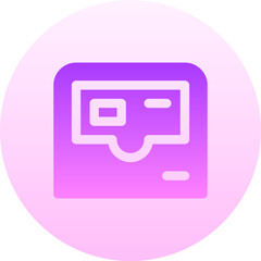 wallet Illustration on a white background     