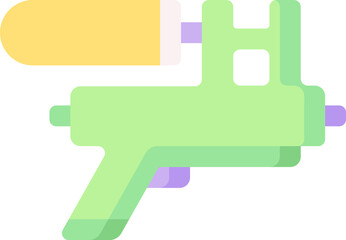 water gun Illustration on a white background     