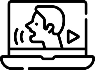 webinar Illustration on a white background     