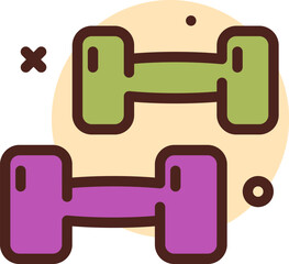 weights Illustration on a white background     