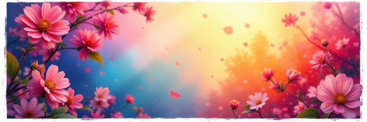 Bright white border, vibrant colors, blank space, snapshot, memories, polaroid