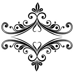 Vintage Decorative Dividers and Ornate Swirls | Elegant Line Art, Calligraphic Borders, Victorian Flourishes, Hand-Drawn Ornaments & Retro Page Decorations