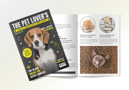 Modern Pet Lifestyle Magazine Template 