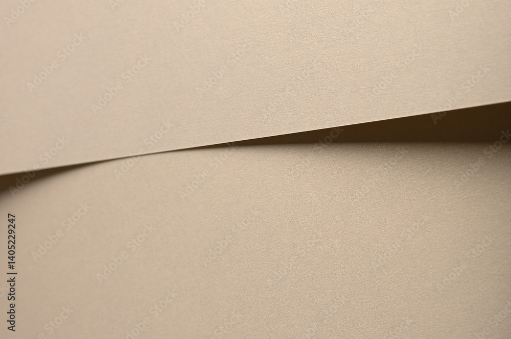 Poster Paper background with matte texture. Layered smooth surface in beige and tan tones, warm pastel light, soft abstract shape, elegant minimal composition, refined natural design..