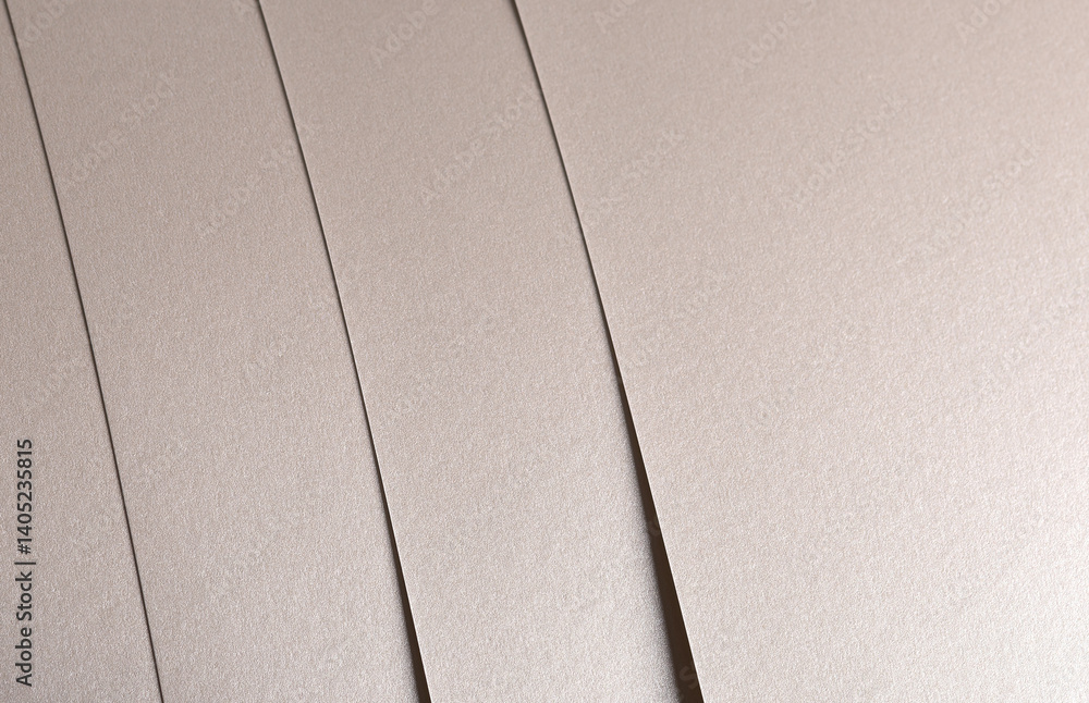 Leinwandbilder paper background with satin pearlescent texture. glossy vertical strips, soft shimmer, pale gold and