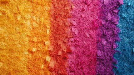 Obraz premium Rainbow Shaggy Texture: Vibrant Colors and Plush Surface