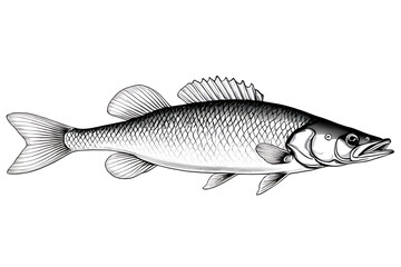 Obraz premium fish on a white background