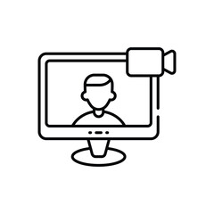 Video Call Vector icon