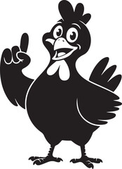 funny chicken cartoon