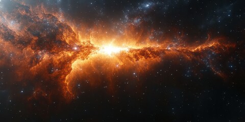 Stunning cosmic cloud of gas and dust illuminated by stars in a distant galaxy