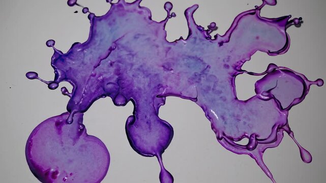 Blue watercolor splash mockup on white background