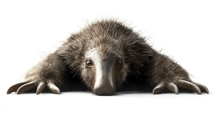 Obraz premium Giant ground sloth low-angle view.