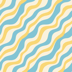 seamless pattern with wavy lines