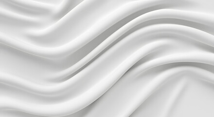 Obraz premium Abstract White Fabric Drapery: Elegant Waves of Soft Texture
