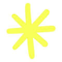 Burst Cute Doodle Shape