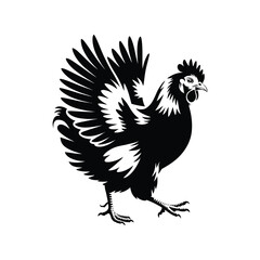 Hen Silhouette Vector illustrator