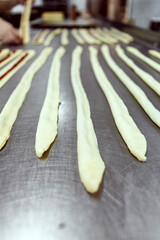 delicious sweet food flour products, the work of a professional bakery.
