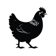Hen Silhouette Vector illustrator