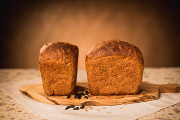 delicious sweet food flour products, the work of a professional bakery.
