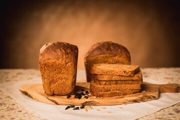 delicious sweet food flour products, the work of a professional bakery.
