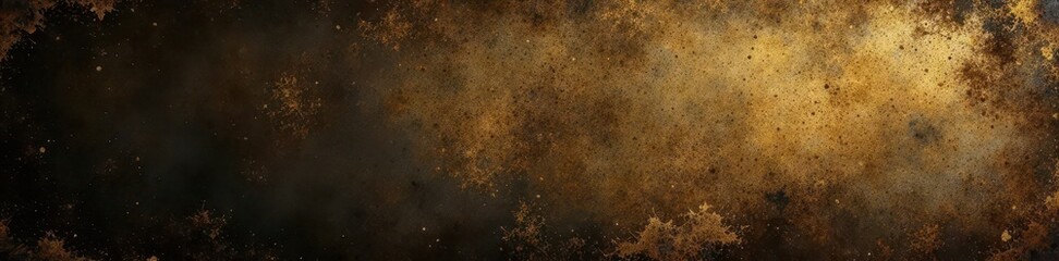 Dark gold grunge backdrop, aged, vignette effect , rough, antique, gold grunge