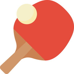ping pong Illustration on a white background     