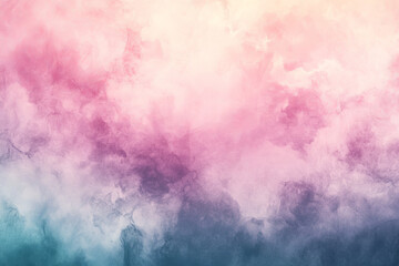 Obraz premium Abstract dreamy watercolor background with pink purple and blue hues