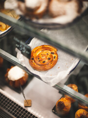 delicious sweet food flour products, the work of a professional bakery.