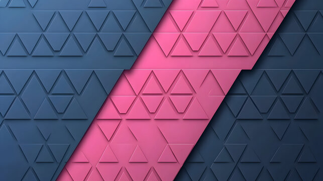 design with layered triangles and bold contrasting colors 