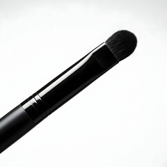 Black Makeup Brush Closeup Product Shot