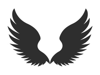 Elegant Wing Silhouette Collection - Vector Illustration