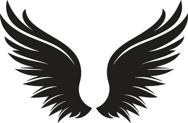 Elegant Wing Silhouette Collection - Vector Illustration