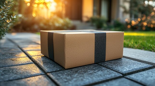 Package delivery at doorstep