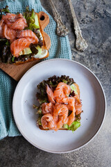 delicious sweet food flour products, the work of a professional bakery.