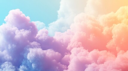 Fototapeta premium Pastel cloudscape